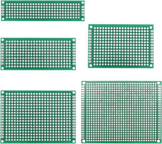 Alt view image 4 of 6 - Double-Sided PCB Board Printed Circuit Boards Kit (5 Sizes - 2x8 3x7 4x6 5x7 7x9 ) Prototyping Board for DIY Soldering Electronic Projects Practice Test Circuit 36pcs
