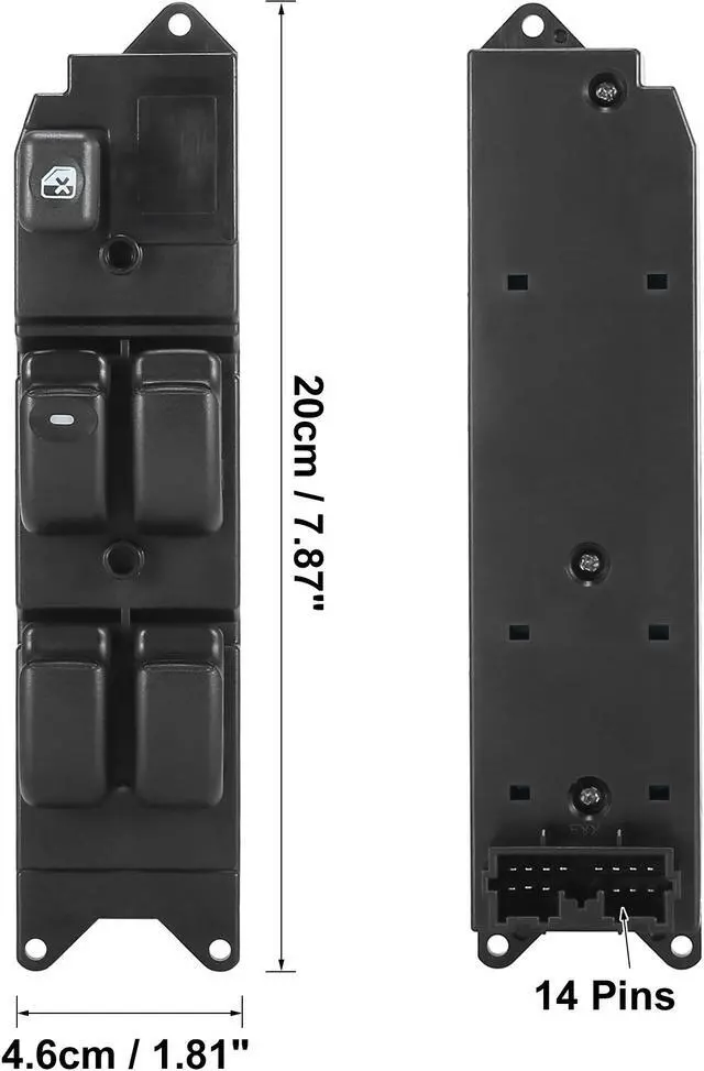 Alt view image 3 of 6 - Front Left Side Master Power Window Switch Lift Button Panel for Mitsubishi Lancer Pajero MR194826