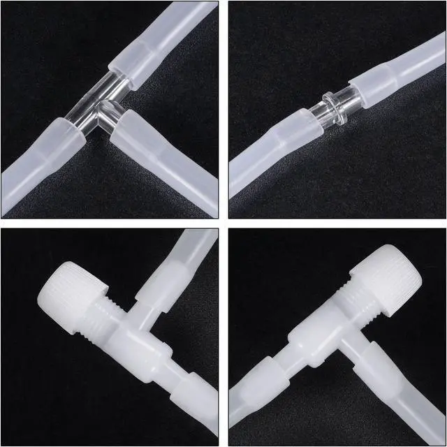 Alt view image 5 of 6 - Silicone Tubing 4mm ID 6mm(1/4") OD 5m Aquarium Air Hose with Check Valves, Suction Cups, Connectors, Regulating Valve