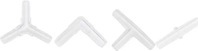 Alt view image 3 of 7 - Silicone Tubing 4mm ID 6mm(1/4") OD 10m Aquarium Air Hose with Red Check Valves, Suction Cups, Connectors