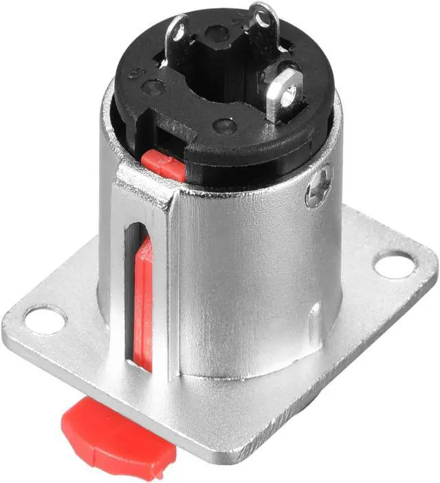 Alt view image 3 of 4 - 6.35mm 1/4 Inch Female Stereo TRS Audio Socket Jack Connector Panel/Chassis Mount - 6.35mm Stereo Socket 1pcs