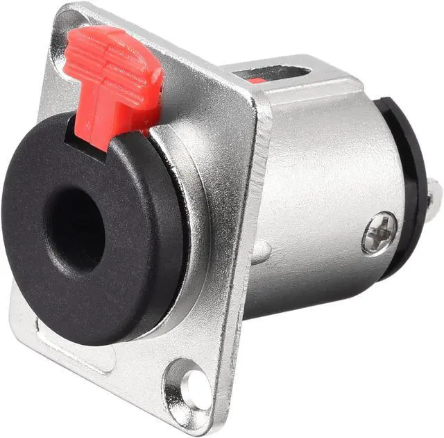 Main image of 6.35mm 1/4 Inch Female Stereo TRS Audio Socket Jack Connector Panel/Chassis Mount - 6.35mm Stereo Socket 1pcs