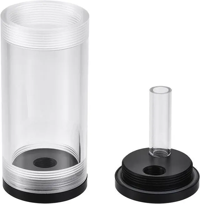 Alt view image 5 of 6 - Water Cooling Tank 50mm x 110mm with Acrylic and POM 1 in 2 Out for Computer CPU Cooled