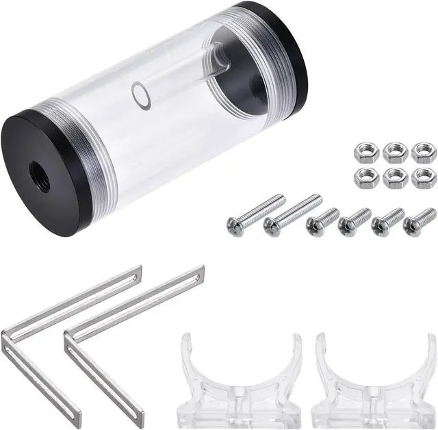 Alt view image 4 of 6 - Water Cooling Tank 50mm x 110mm with Acrylic and POM 1 in 2 Out for Computer CPU Cooled