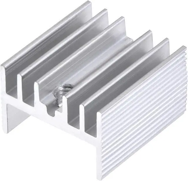 Main image of 16mm x 15mm x 10mm TO-220 Aluminum Heatsink for Cooling MOSFET Transistor Diodes 20pcs