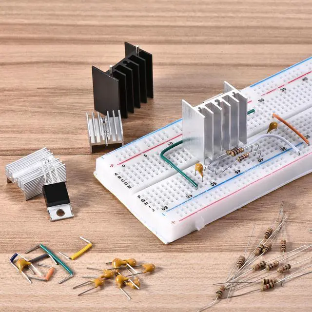 Alt view image 5 of 5 - 16mm x 15mm x 10mm TO-220 Aluminum Heatsink for Cooling MOSFET Transistor Diodes 20pcs