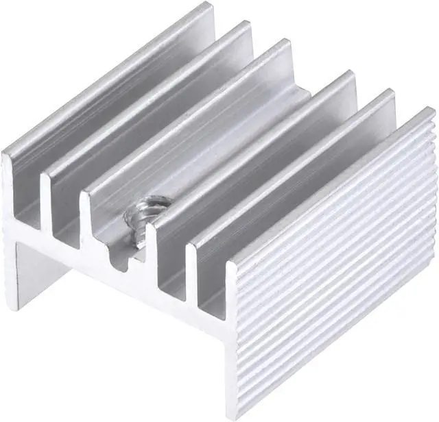 Main image of 16mm x 15mm x 10mm TO-220 Aluminum Heatsink for Cooling MOSFET Transistor Diodes 10pcs