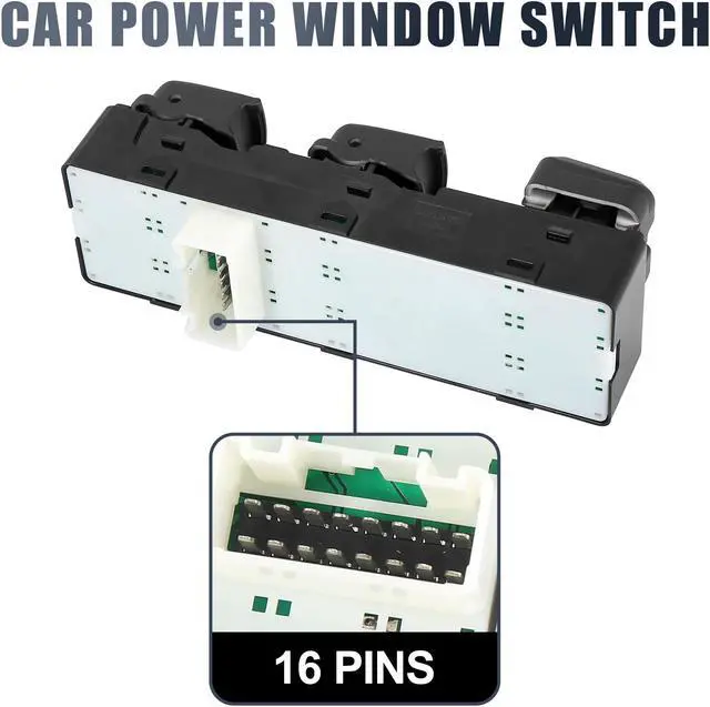 Alt view image 4 of 6 - 93570-3S000 Car Power Window Control Switch Master Window Switch Black Front Left for Hyundai Sonata 2011-2015