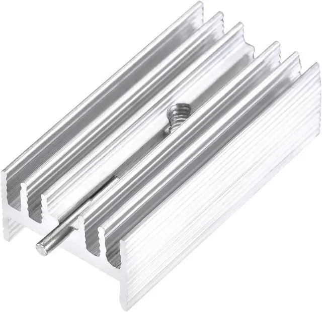 Main image of 30mm x 15mm x 10mm TO-220 Aluminum Heatsink for Cooling MOSFET Transistor Diodes with a Support Pin 20pcs