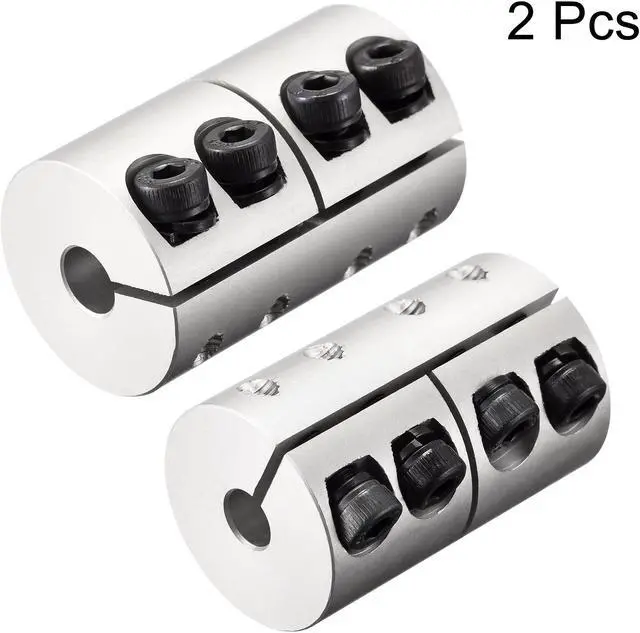 Alt view image 3 of 5 - 2pcs 6.35mm to 8mm Shaft Coupling 25mmx40mm Coupler Aluminum Alloy Joint Motor for 3D Printer CNC Machine DIY Encoder