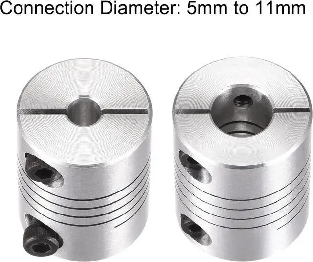 Alt view image 4 of 5 - Motor Shaft 5mm to 11mm Helical Beam Coupler Coupling 25mm Dia 30mm Length