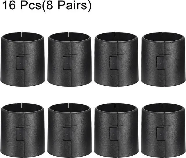 Alt view image 2 of 5 - Wire Shelf Clips 1.5 Inch Wire Shelving Lock Clips Plastic for Wire Shelving System , 16 Pcs