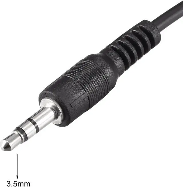 Alt view image 4 of 4 - IR Infrared Receiver Extender Cable 3.5mm Jack 4.9FT Long 26FT Receiving Distance Black Flat Head 2pcs