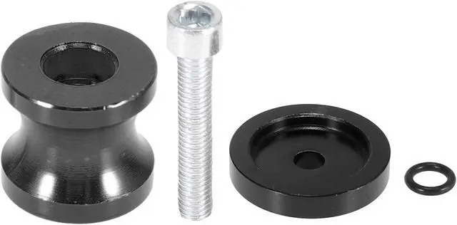 Alt view image 6 of 6 - 2pcs 6mm M6x1.0 Black Aluminum Alloy Motorcycle Swingarm Spools Sliders Stand for Yamaha