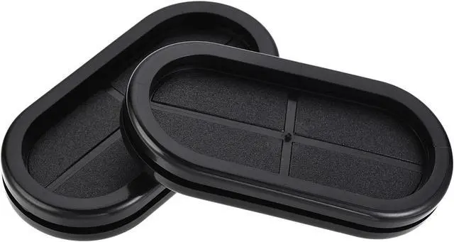 Main image of Rubber Grommet Oval Double-Sided Mount Size 85 x 38 mm for Wire Protection 10pcs