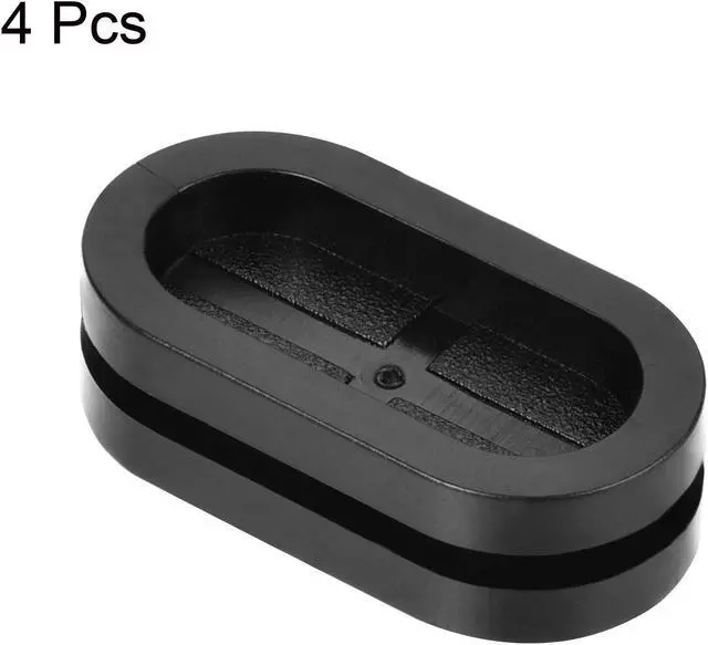 Alt view image 5 of 5 - Rubber Grommet Oval Double-Sided Mount Size 27 x 13 mm for Wire Protection 4pcs