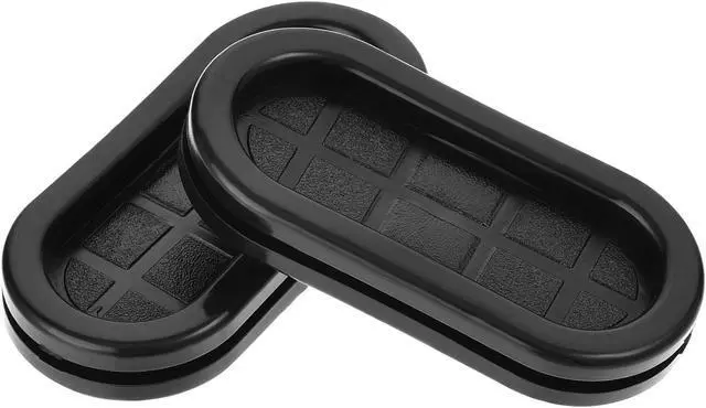 Main image of Rubber Grommet Oval Double-Sided Mount Size 48 x 20 mm for Wire Protection 10pcs