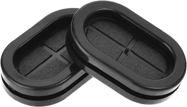 Main image of Rubber Grommet Oval Double-Sided Mount Size 35 x 20 mm for Wire Protection 4pcs