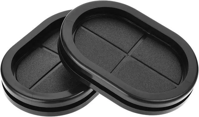 Main image of Rubber Grommet Oval Double-Sided Mount Size 75 x 50 mm for Wire Protection 10pcs