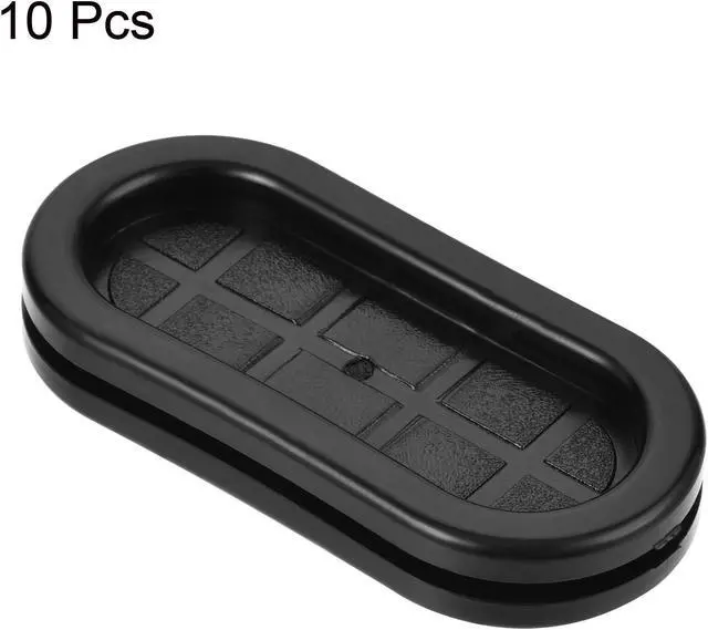 Alt view image 5 of 5 - Rubber Grommet Oval Double-Sided Mount Size 45 x 20 mm for Wire Protection 10pcs