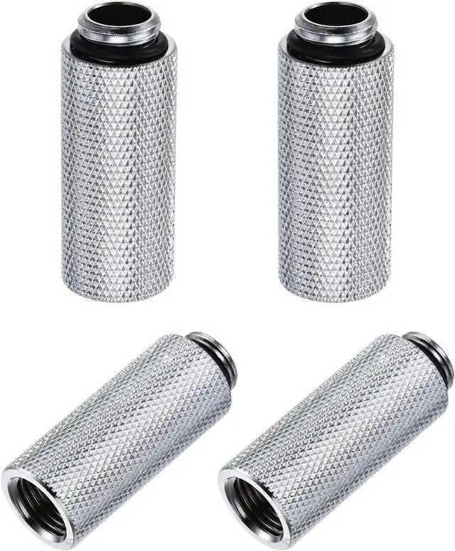 Main image of Male to Female Extender Fitting G1/4 x 40mm for PC Water Cooling System Silver 4pcs