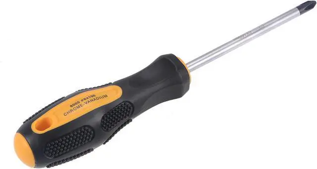 Alt view image 4 of 5 - #2 Phillips / 7mm Slotted Magnetic Screwdriver Set, 4" S2 Steel Round Shaft Non-Slip Black+Yellow Handle
