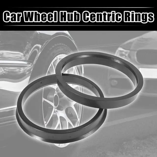 Alt view image 2 of 7 - 4pcs Plastic 54.1mm to 72.56mm Car Hub Centric Rings Wheel Bore Center Spacer