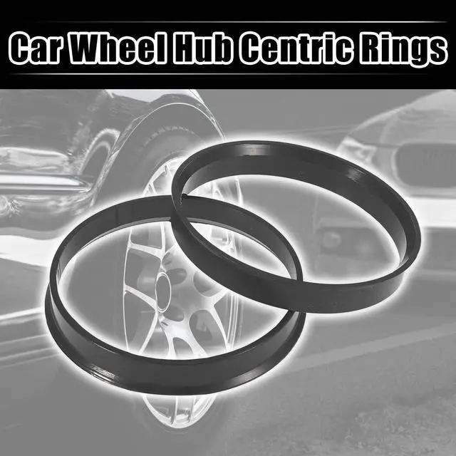 Alt view image 2 of 6 - 4pcs Plastic 63.4mm to 67.1mm Car Hub Centric Rings Wheel Bore Center Spacer