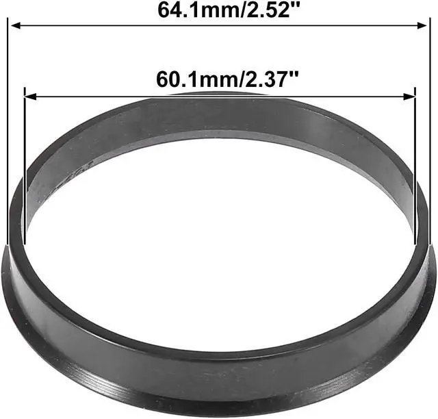 Alt view image 5 of 6 - 4pcs Plastic 60.1mm to 64.1mm Car Hub Centric Rings Wheel Bore Center Spacer