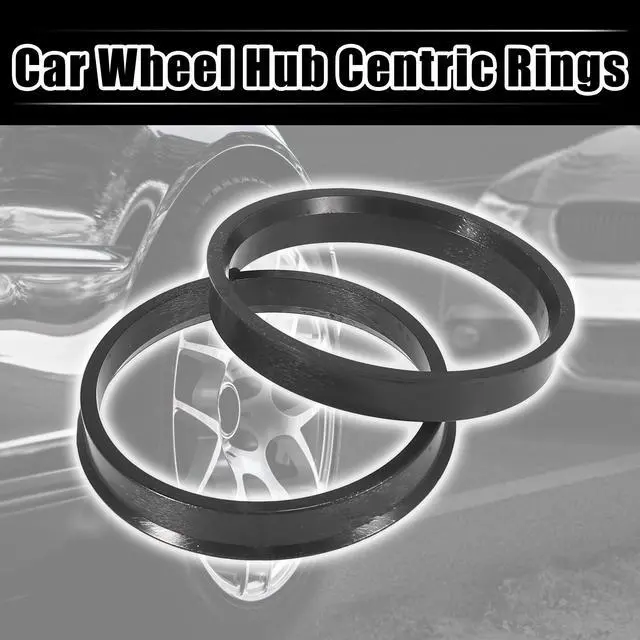 Alt view image 2 of 6 - 4pcs Plastic 60.1mm to 66.1mm Car Hub Centric Rings Wheel Bore Center Spacer