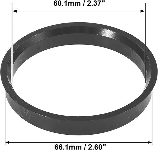 Alt view image 5 of 6 - 4pcs Plastic 60.1mm to 66.1mm Car Hub Centric Rings Wheel Bore Center Spacer