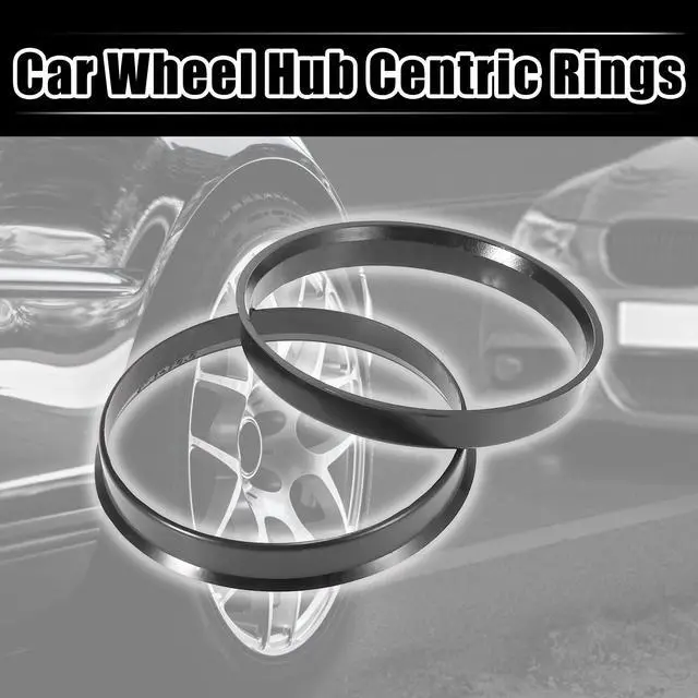 Alt view image 2 of 6 - 4pcs Plastic 70.6mm to 73.1mm Car Hub Centric Rings Wheel Bore Center Spacer