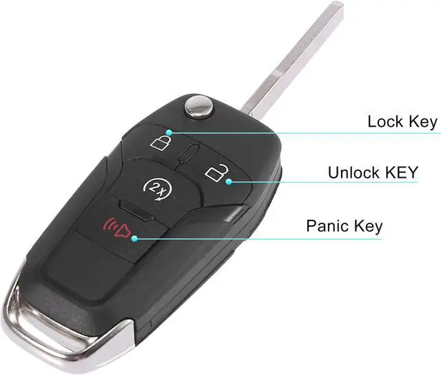 Alt view image 6 of 7 - Replacement Keyless Remote Car Key Fob 433Mhz 4 Button for Dodge Dart 13-16
