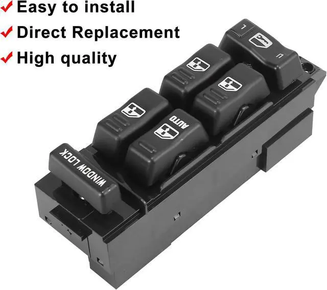 Alt view image 5 of 7 - Front Left Driver Side Master Power Window Switch for Chevrolet Silverado for GMC Sierra 15062650