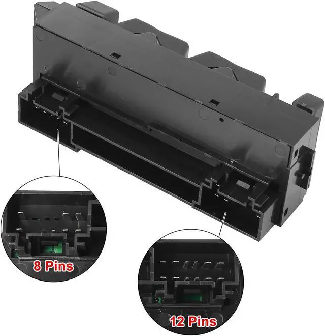 Alt view image 6 of 7 - Front Left Driver Side Master Power Window Switch for Chevrolet Silverado for GMC Sierra 15062650