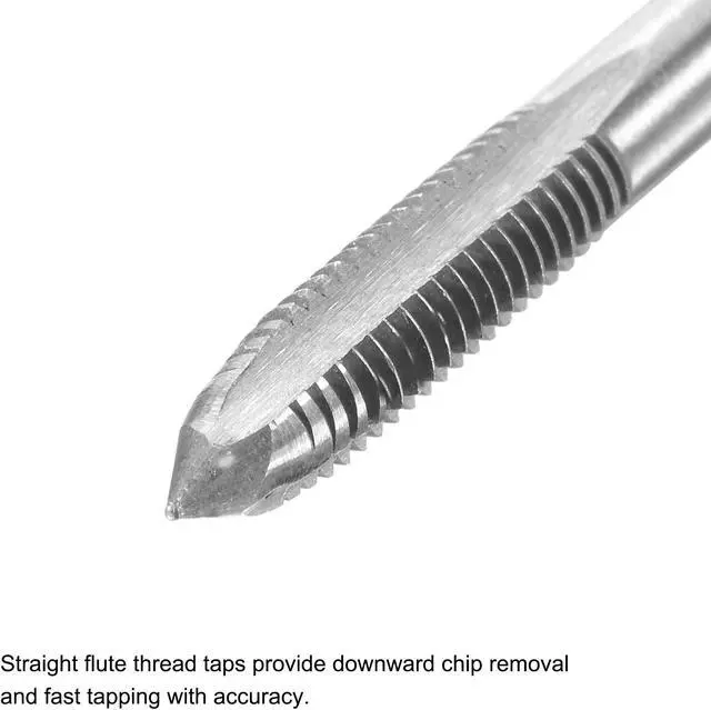 Alt view image 7 of 7 - Adjustable T-Handle Tap Wrench Set, M3 M4 M5 M6 Hand Thread Taps & 2.5mm 3.5mm 4.2mm 5.2mm Twist Drill Bits, High Speed Steel Threading Tool for Metal Aluminum Plastic Wood, 9pcs