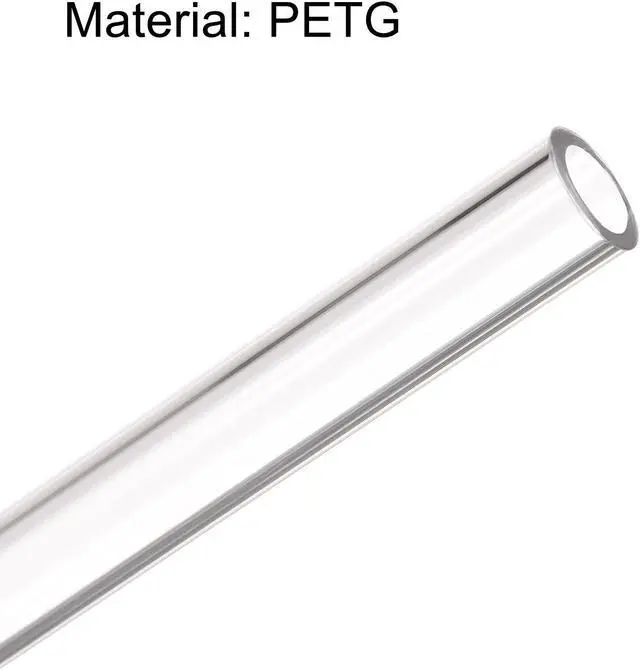 Alt view image 4 of 5 - PETG Tubing Hard Tube 10mm ID, 14mm OD, 0.5m Length, Clear for PC Water-cooling System 4pcs
