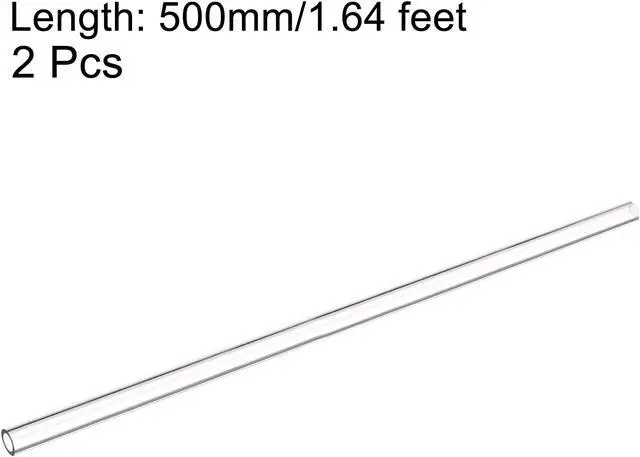 Alt view image 2 of 5 - PETG Tubing Hard Tube 10mm ID, 14mm OD, 0.5m Length, Clear for PC Water-cooling System 2pcs