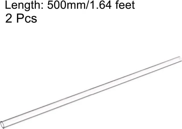 Alt view image 2 of 5 - PETG Tubing Hard Tube 8mm ID 12mm OD, 0.5m Length, Clear for PC Water-cooling System 2pcs