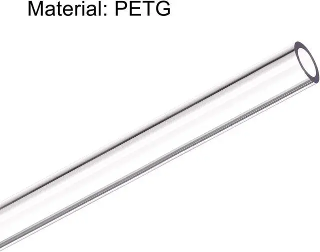 Alt view image 4 of 5 - PETG Tubing Hard Tube 8mm ID 12mm OD, 0.5m Length, Clear for PC Water-cooling System 2pcs