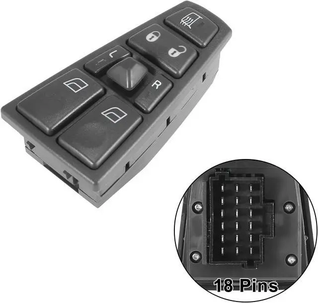 Alt view image 3 of 7 - Car Master Power Window Switch Button Panel 20752918 for Volvo Truck VN VNL VNM