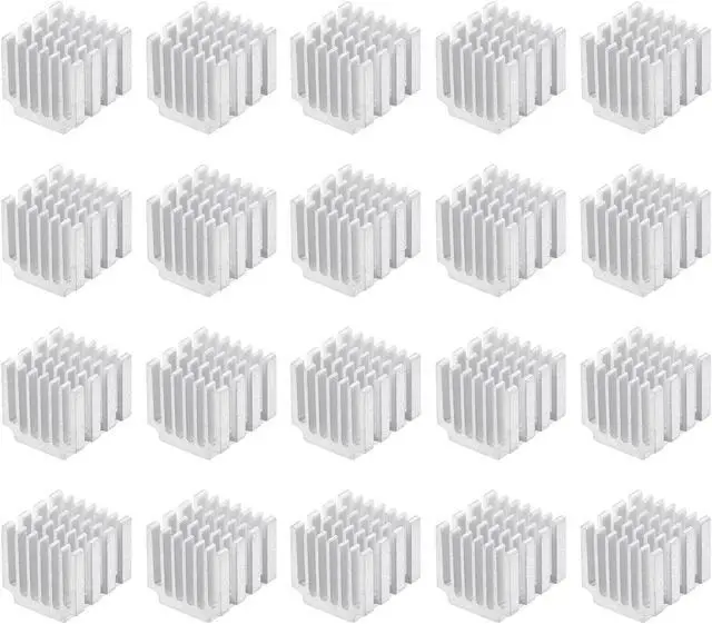Main image of 14x14.5x13mm Aluminum Heatsink Electronic Radiator for MOS IC Chip Silver 20 Pcs