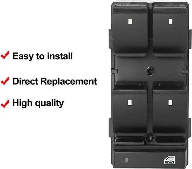 Alt view image 3 of 7 - Power Master Window Switch Driver Side for Chevrolet Silverado Traverse HHR for GMC Sierra 1500 2500HD 3500HD 25789692 20945129