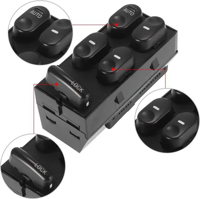 Alt view image 4 of 7 - Power Window Master Switch Driver Side 10433029 for Buick Regal 1997-2004 for Buick Century 1997-2005