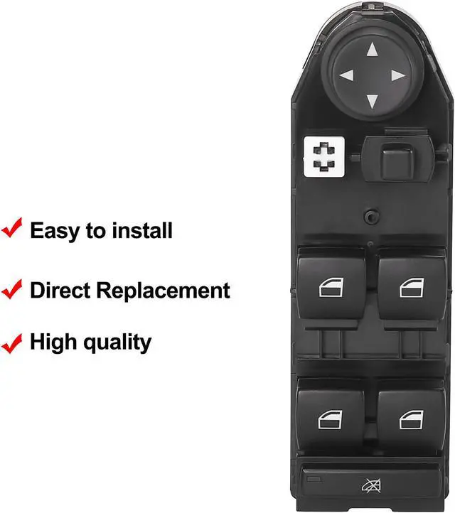 Alt view image 3 of 7 - Car Power Window Master Switch Driver Side 61313414354 for BMW X3 2004-2010