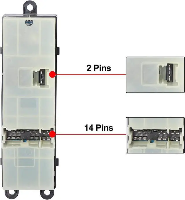 Alt view image 5 of 7 - Car Power Window Master Switch Driver Side 25401-ZL10A for Nissan Pathfinder 2007-2012