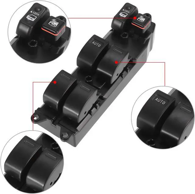 Alt view image 4 of 7 - Power Window Master Switch Driver Side 84820-60090 for Toyota Corolla Avalon Camry