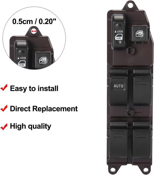 Alt view image 3 of 7 - Power Window Master Switch 84820AA050 8482001021 for Toyota Sienna Matrix Camry