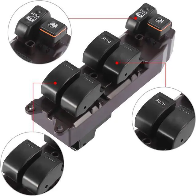 Alt view image 4 of 7 - Power Window Master Switch 84820AA050 8482001021 for Toyota Sienna Matrix Camry