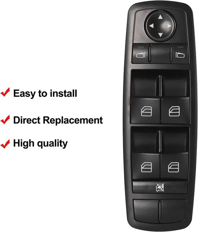 Alt view image 3 of 7 - Power Window Master Switch Driver Side 2518300090 for Mercedes-Benz GL350 GL450 ML450 R350